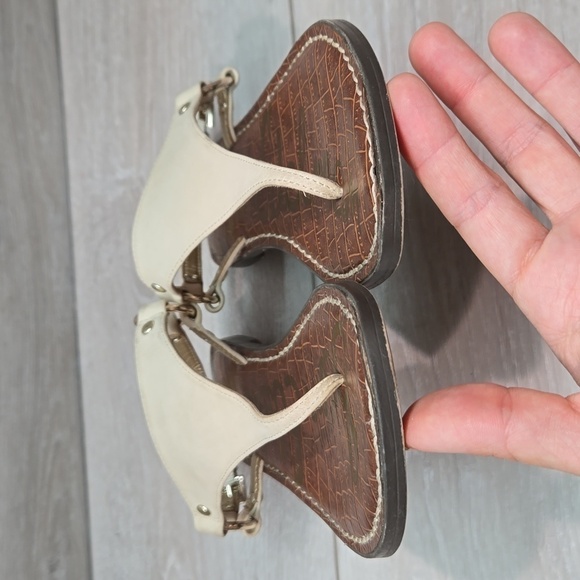 Sam Edelman Womens Greta T strap Leather Sandals flip flop shoes sz 7M - Picture 4 of 10